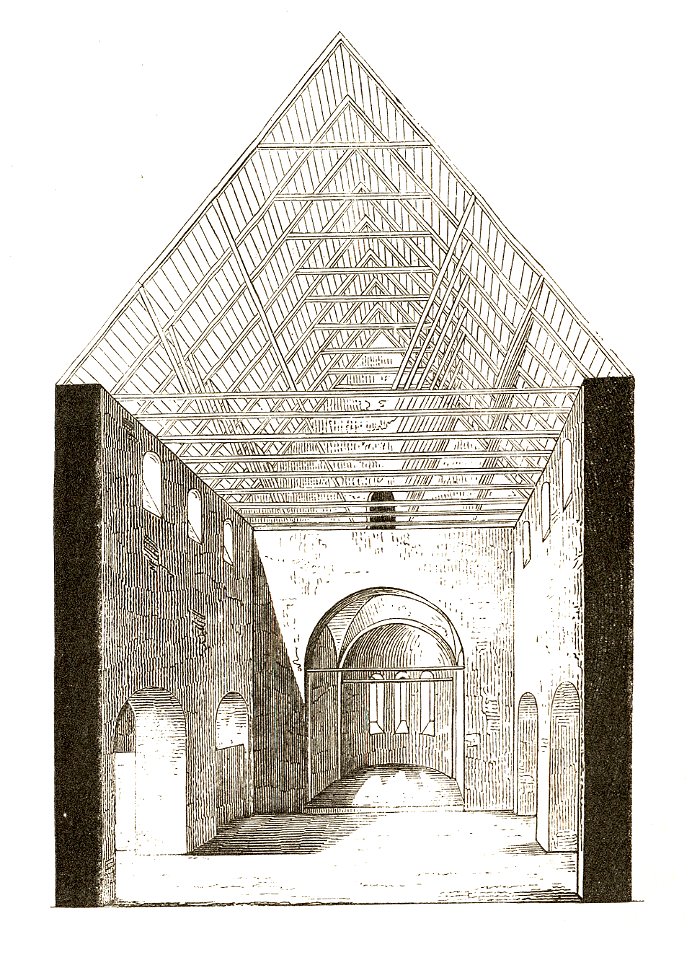 Jahrbuch MZK Band 03 - Kirchliche Baukunst in Siebenbürgen - Fig 17 Burgkirche Michelsberg Rundbogenportal innen