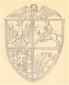 Jagajła, Pahonia. Ягайла, Пагоня (Z. Gloger, 1386, 1900)