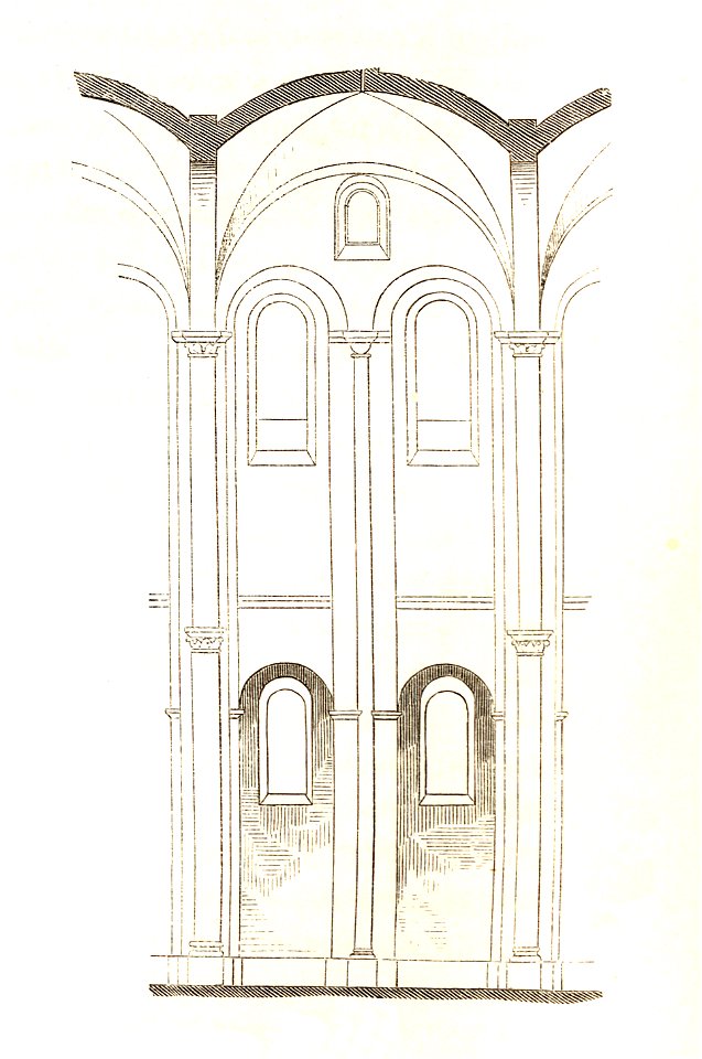 Jahrbuch MZK Band 03 - Gewölbesystem - Fig 24b Ansicht eines Joches aus dem Dom zu Speyer