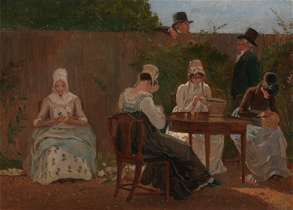 Jacques-Laurent Agasse - The Chalon Family in London - Google Art Project. Free illustration for personal and commercial use.