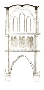 Jahrbuch MZK Band 03 - Gewölbesystem - Fig 60 Joch aus dem Chor der Kirche St. Martin zu Ypern
