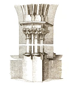 Jahrbuch MZK Band 03 - Kirche Porta Coelis - Fig 21 Pfeiler im Klosterkreuzgang