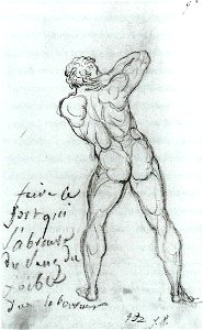 Jacques-Louis David - Study after Michelangelo - WGA6109