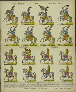 Jagers te paard-Catchpenny print-Borms 0178