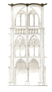 Jahrbuch MZK Band 03 - Gewölbesystem - Fig 53 Langhaus von Notre Dame zu Noyon