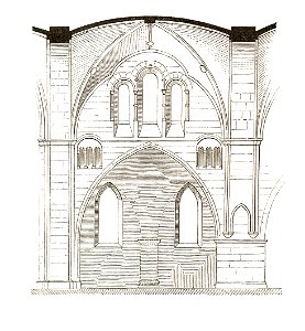 Jahrbuch MZK Band 03 - Gewölbesystem - Fig 44 Dom zu Münster - Ansicht eines Joches