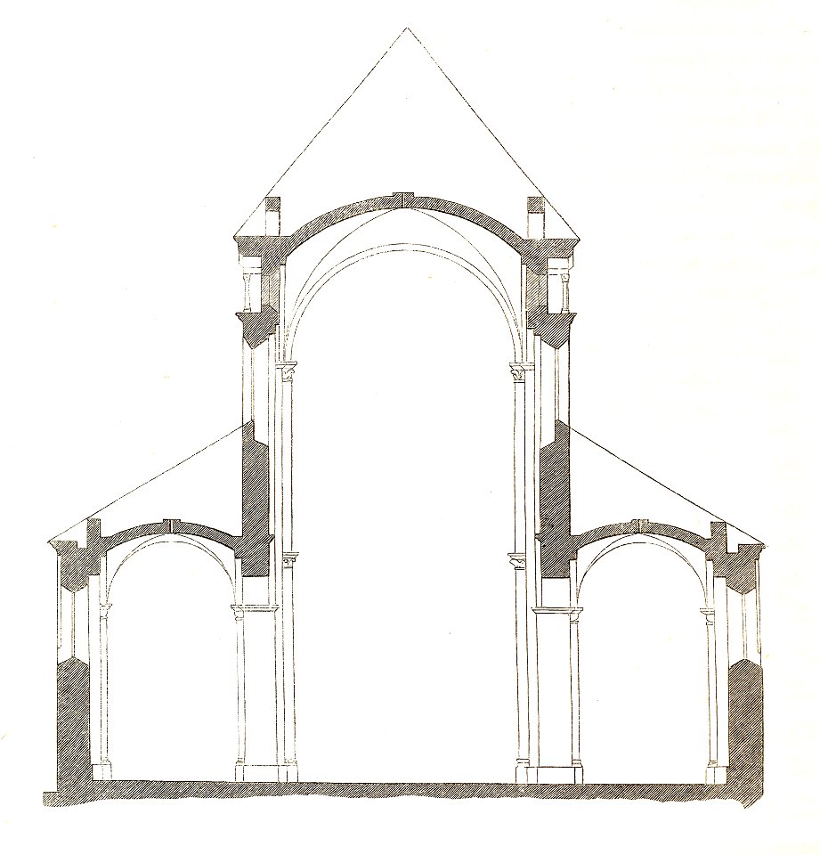 Jahrbuch MZK Band 03 - Gewölbesystem - Fig 24a Queransicht Dom zu Speyer