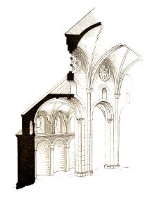 Jahrbuch MZK Band 03 - Gewölbesystem - Fig 48 System der Abteikirche zu Heisterbach