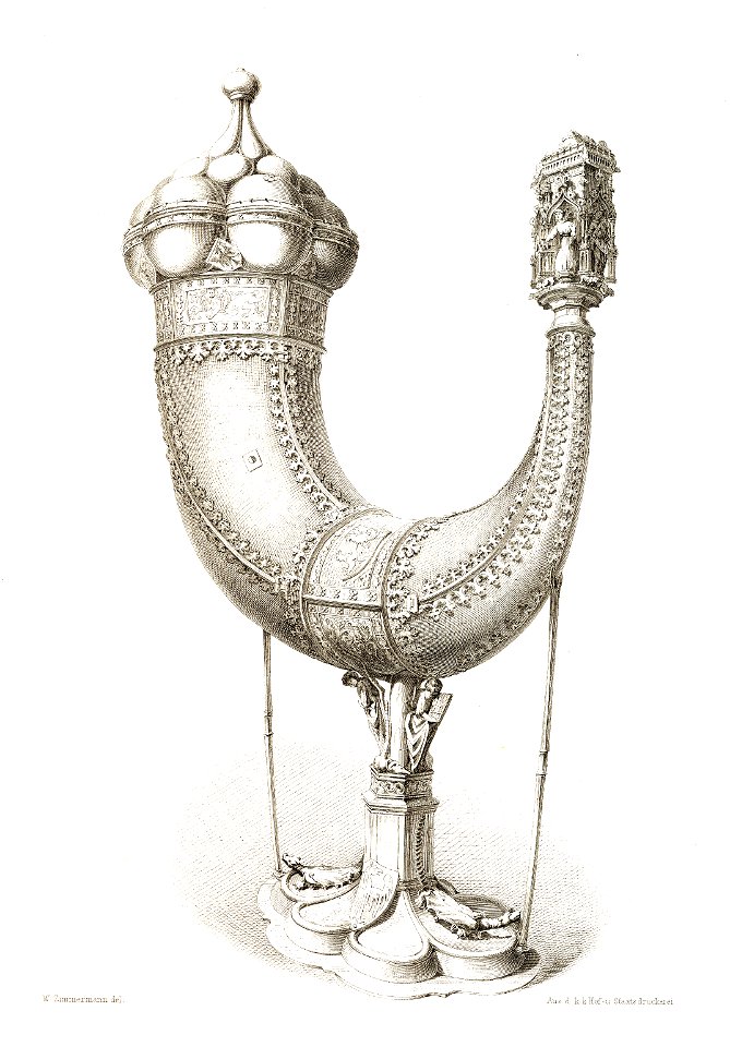 Jahrbuch MZK Band 03 - Metropolitankirche Gran - Fig 09a - Tafel 1 Horn