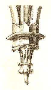 Jahrbuch MZK Band 03 - Kirche Porta Coelis - Fig 24 Konsole auf Vorsetzsäule in den Arcaden