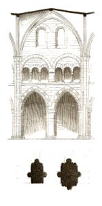 Jahrbuch MZK Band 03 - Gewölbesystem - Fig 42 Ansicht eines Joches im Dom zu Basel