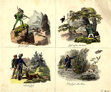 Jagdbilder Anfang 19Jh ubs G 0830 II 03