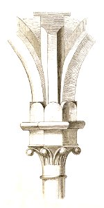 Jahrbuch MZK Band 03 - Kirche Porta Coelis - Fig 08 Dreiviertelsäule im Seitenschiff