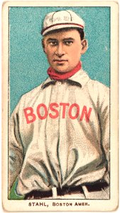 Jake Stahl, Boston Red Sox, baseball card portrait LCCN2008676435