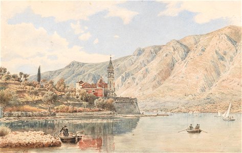 Jakob Alt - A view of Monte Pellegrino seen from Palermo