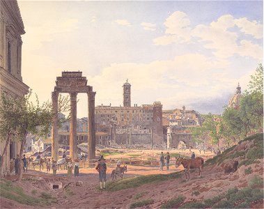 Jakob Alt - Das Forum Romanum in Rom - 1837