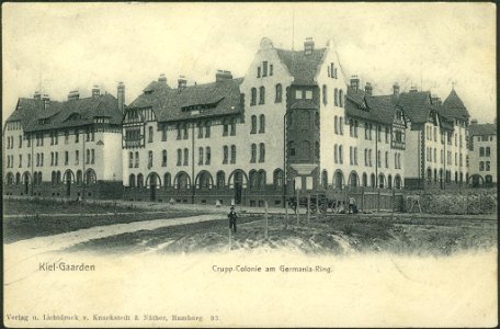 Kruppsche Werkssiedlung am Germaniaring (später Ostring) in Gaarden (Kiel 27.970)