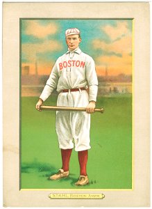 Jake Stahl, Boston Red Sox, baseball card portrait LCCN2007685666