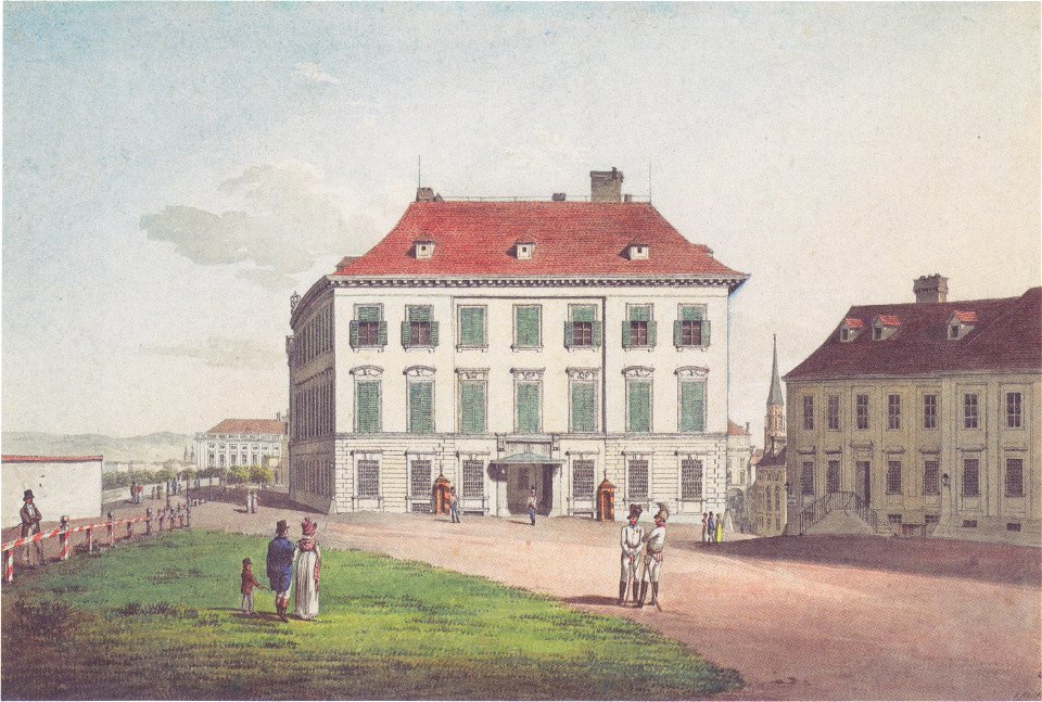 Jakob Alt - Das Palais Herzog Albert von Sachsen-Teschens - 1816