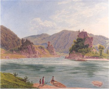 Jakob Alt - Ansicht vom Donaustrudel - 1833