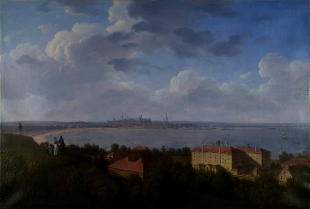 Karl von Kügelgen - The view of Tallinn from the Sugar Factory