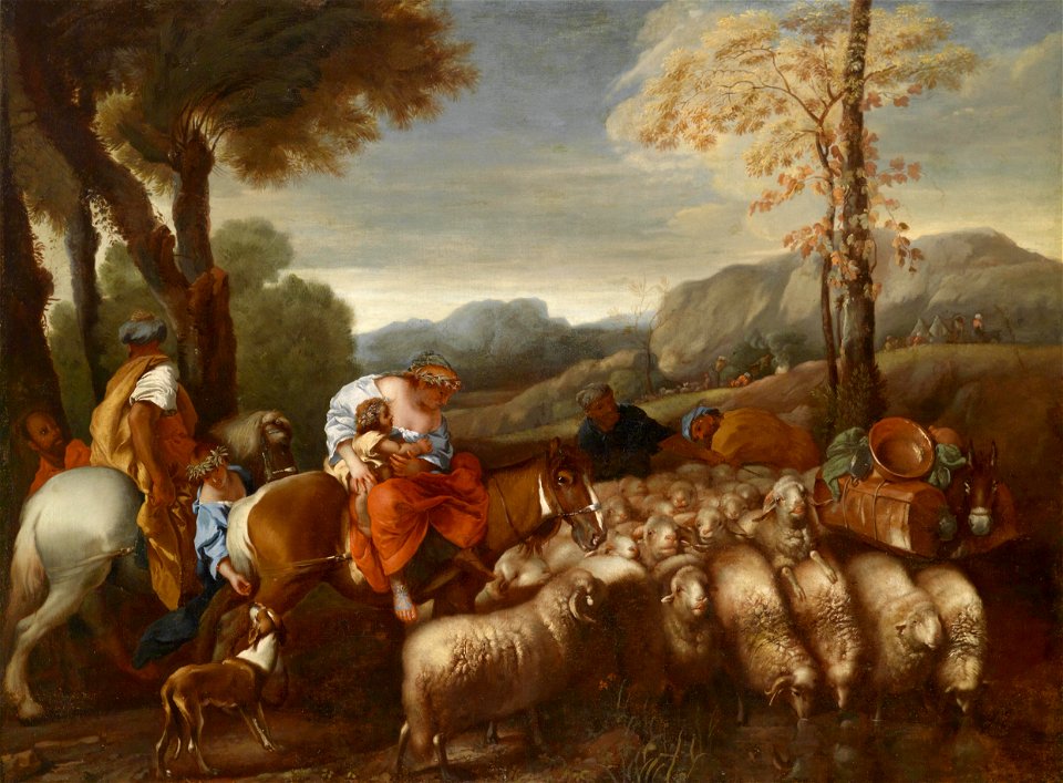 Jakobs Rückkehr nach Kanaan (genuesisch 17Jh)