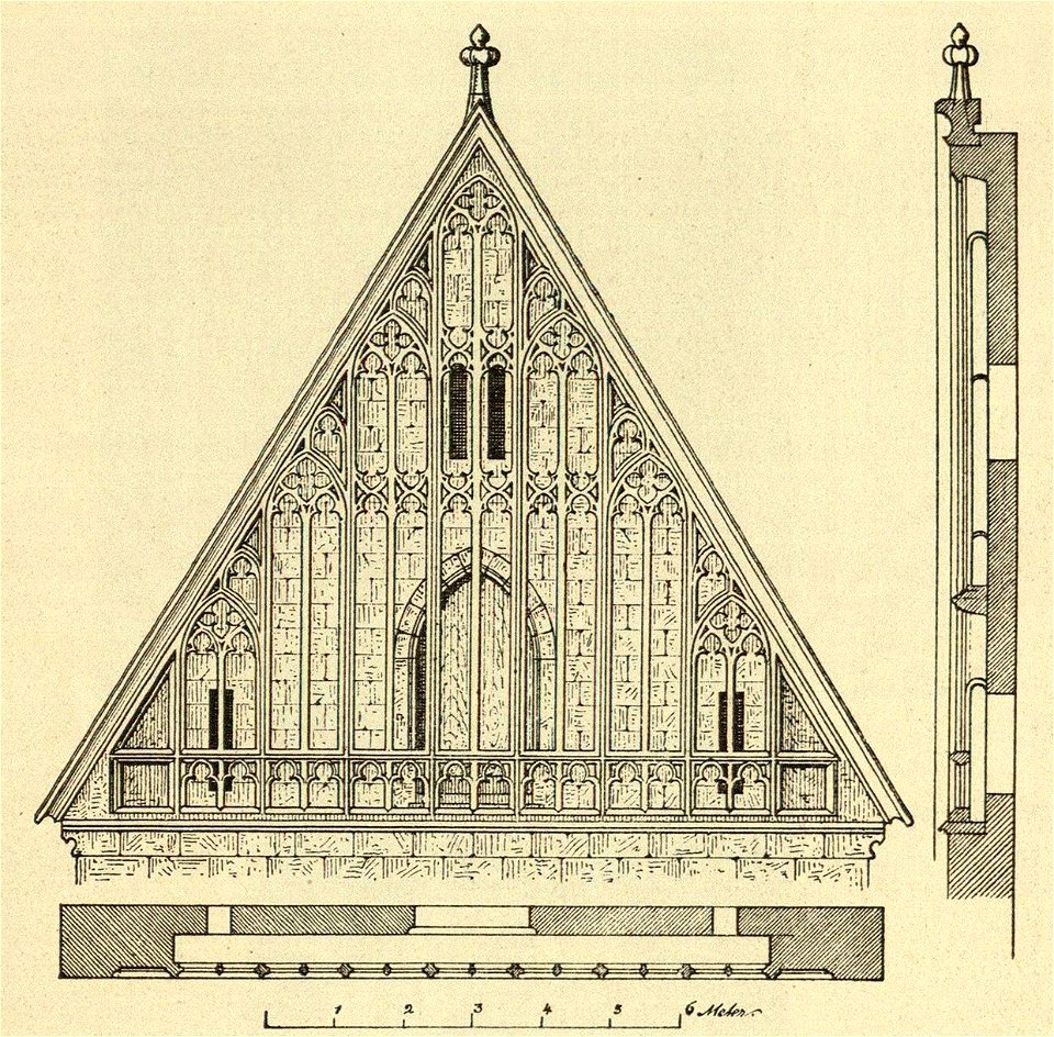Kunstdenkmäler KN 1887 S569 Salem Nördlicher Querhausgiebel