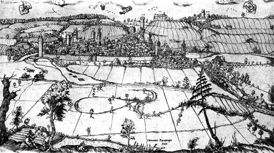 Kumberger Ravensburg von Westen 1605