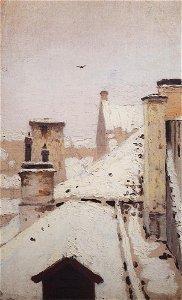 Kuindzhi Roofs Winter 1876
