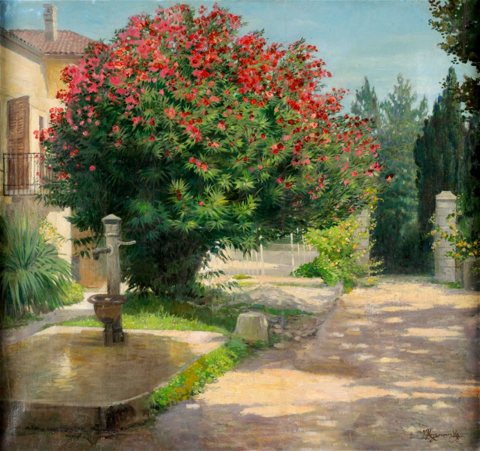 Jakob Koganowsky Garten mit Oleander