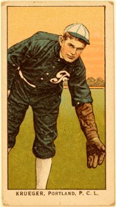 Krueger, Portland Team, baseball card portrait LCCN2007685574