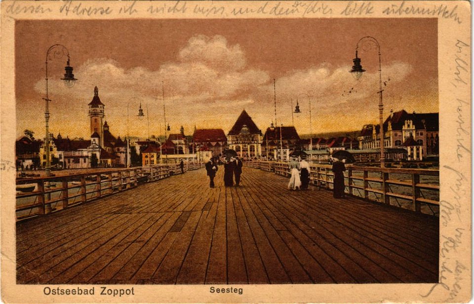 Kurhaus Ostseebad Zopot erbaut 1909 bis 1911 von Baufirma Robert Grastorf GmbH Hannover