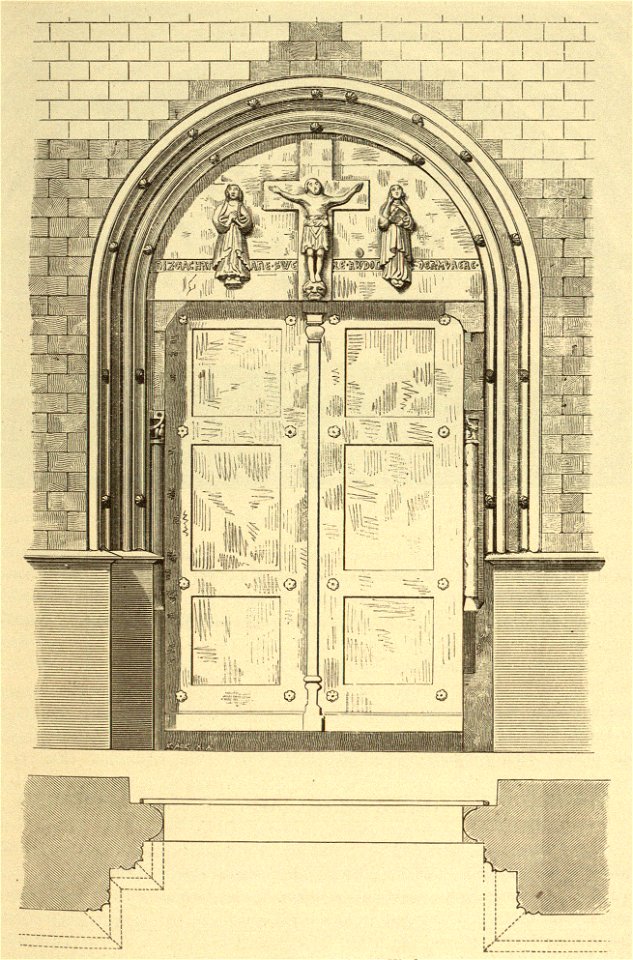 Kunstdenkmäler KN 1887 S019 Engen Kirche Portal