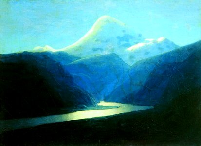 Kuindzhi Elbrus in the evening 1898 1908