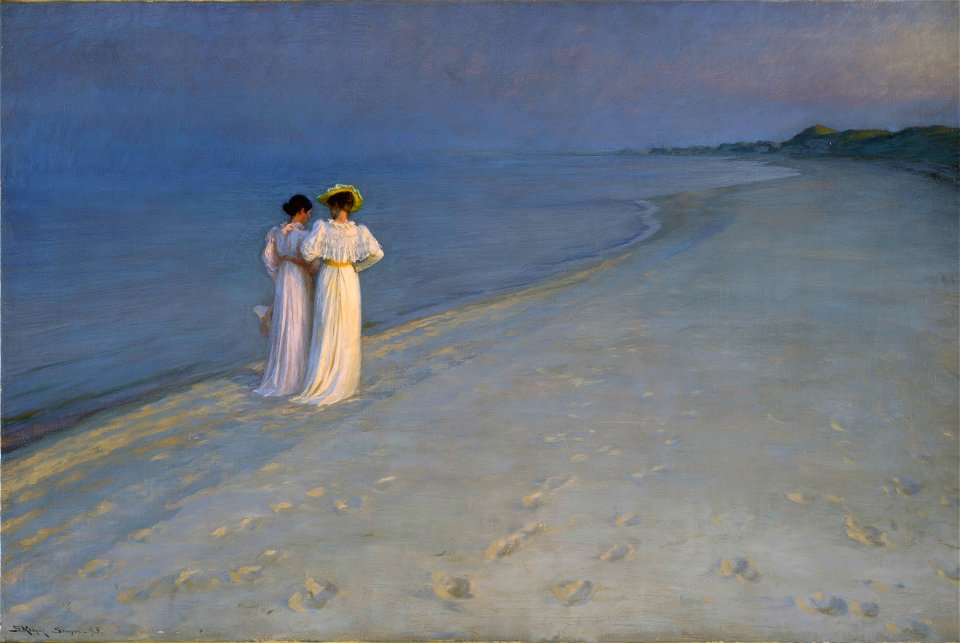 Kroyer summerevening southern beach