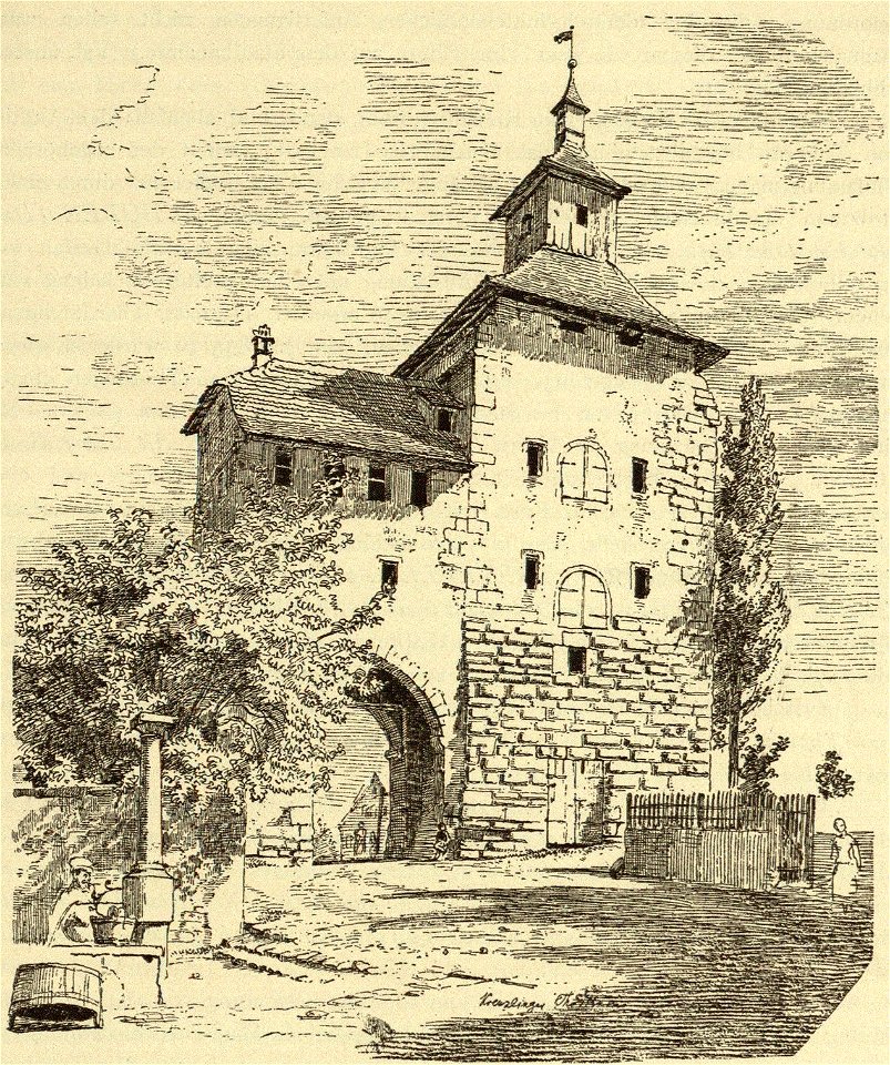 Kunstdenkmäler KN 1887 S089 Konstanz Kreuzlinger Thor 1862