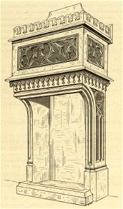 Kunstdenkmäler KN 1887 S204 Konstanz Münster Kamin in der Sacristei