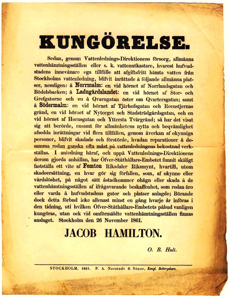 Kungörelse 1861
