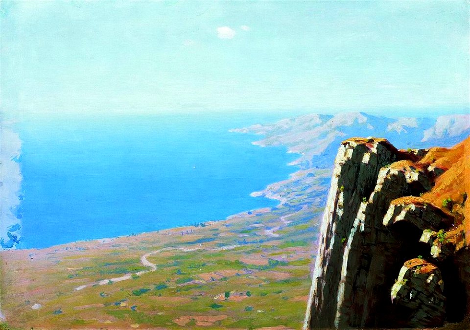 Kuindzhi Coast of the sea with a rock 1898 1908