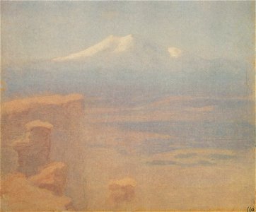 Kuindzhi Fog mountains Caucasus 1890s
