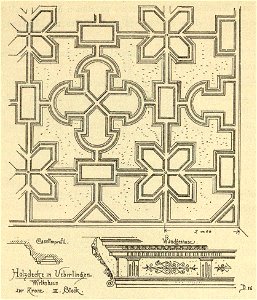 Kunstdenkmäler KN 1887 S651 Überlingen Holzdecke im Gasthaus zur Krone