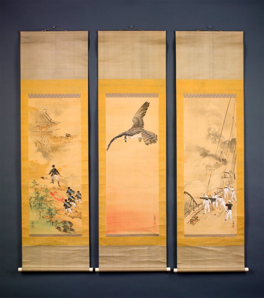 Kubota Beisen - Victory in the Sino-Japanese War - 256-2014a-c - Saint Louis Art Museum