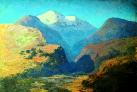 Kuindzhi Snow mountain peaks Caucasus 1890 1895