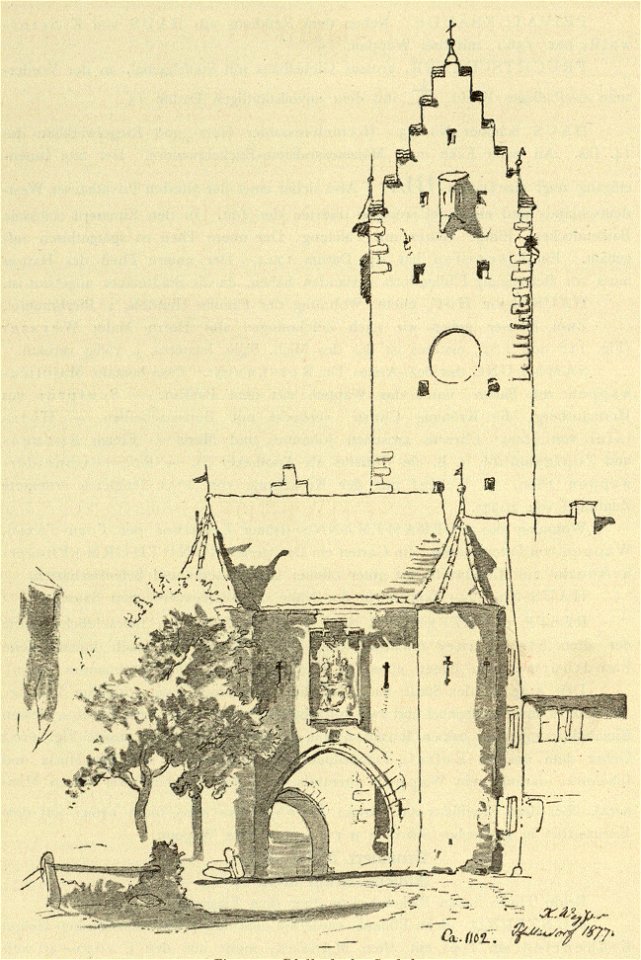 Kunstdenkmäler KN 1887 S456 Pfullendorf Stadtthor