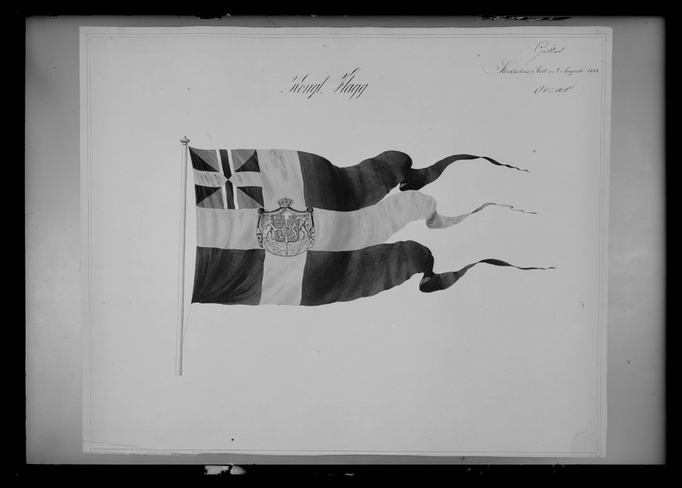 Kunglig flagg - Livrustkammaren - 10124