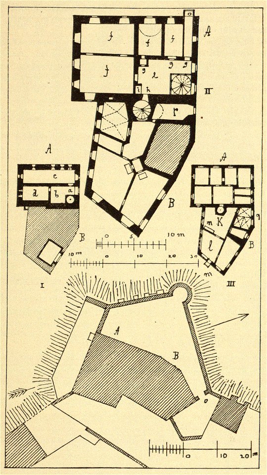 Kunstdenkmäler KN 1887 S009 Blumenfeld Schloss Grundriss