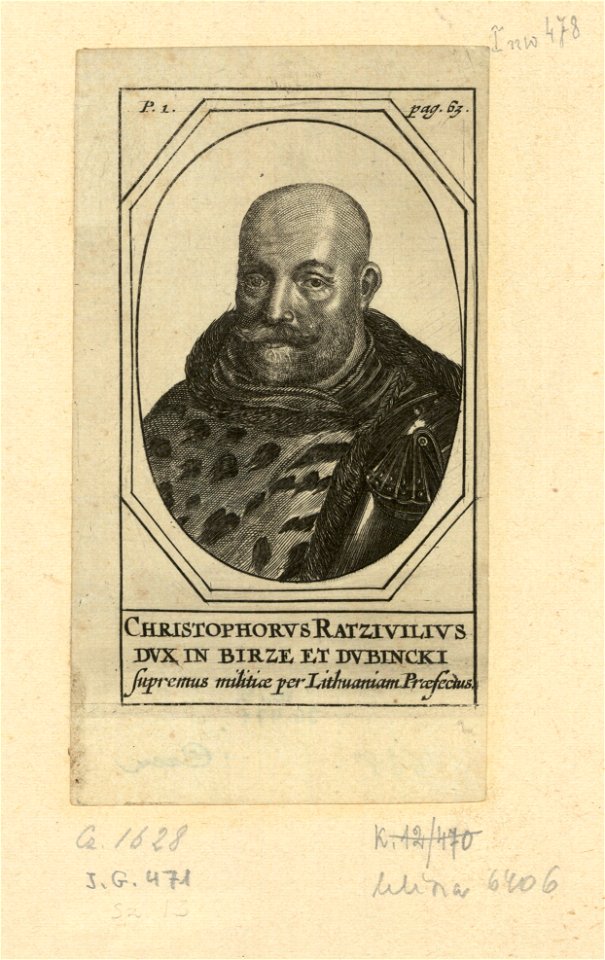 Kryštap Radzivił. Крыштап Радзівіл (1659)