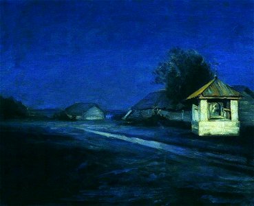 Kuindzhi Night landscape. Free illustration for personal and commercial use.