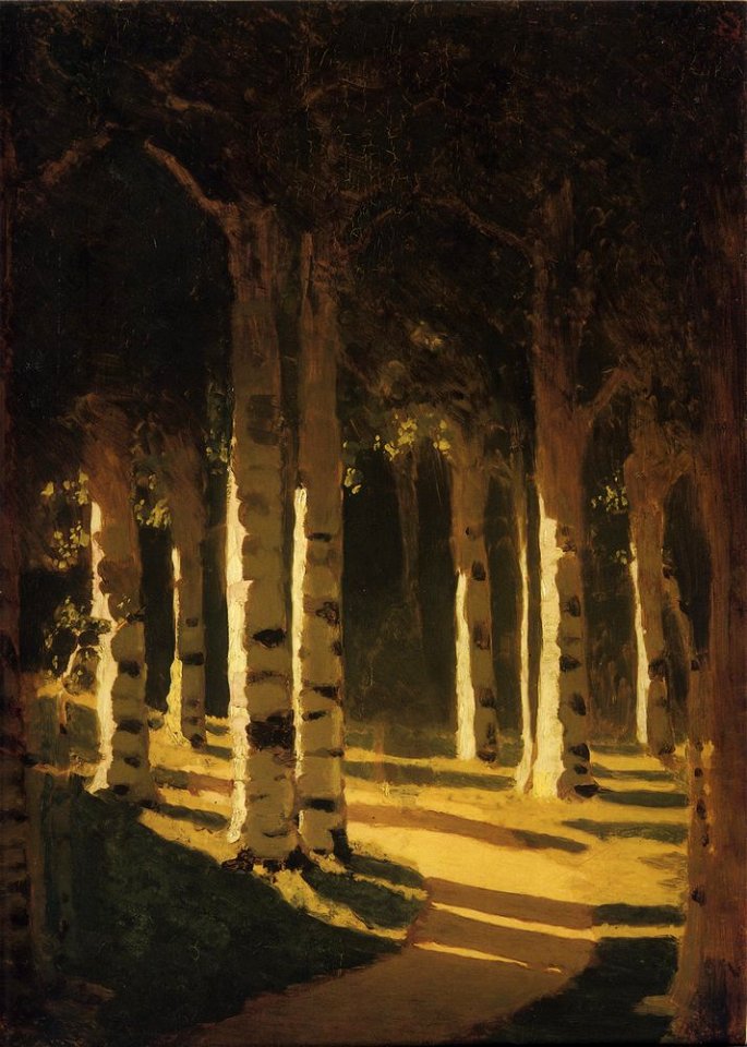 Kuindzhi Sunlight in a park 1898 1908