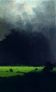 Kuindzhi After thunderstorm 1879. Free illustration for personal and commercial use.